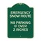 Signmission Emergency Snow Route No Parking Emergency Snow Route No Parking If Over 2 Inches, A-DES-G-1824-24108 A-DES-G-1824-24108 - alternate 1